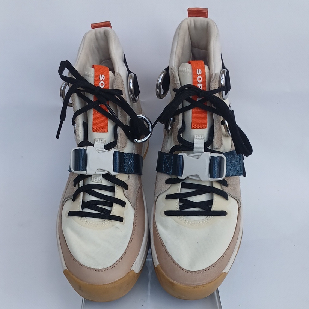 Sorel High-Top Sneakers with Orange Interior Womens 7.5 Like New!